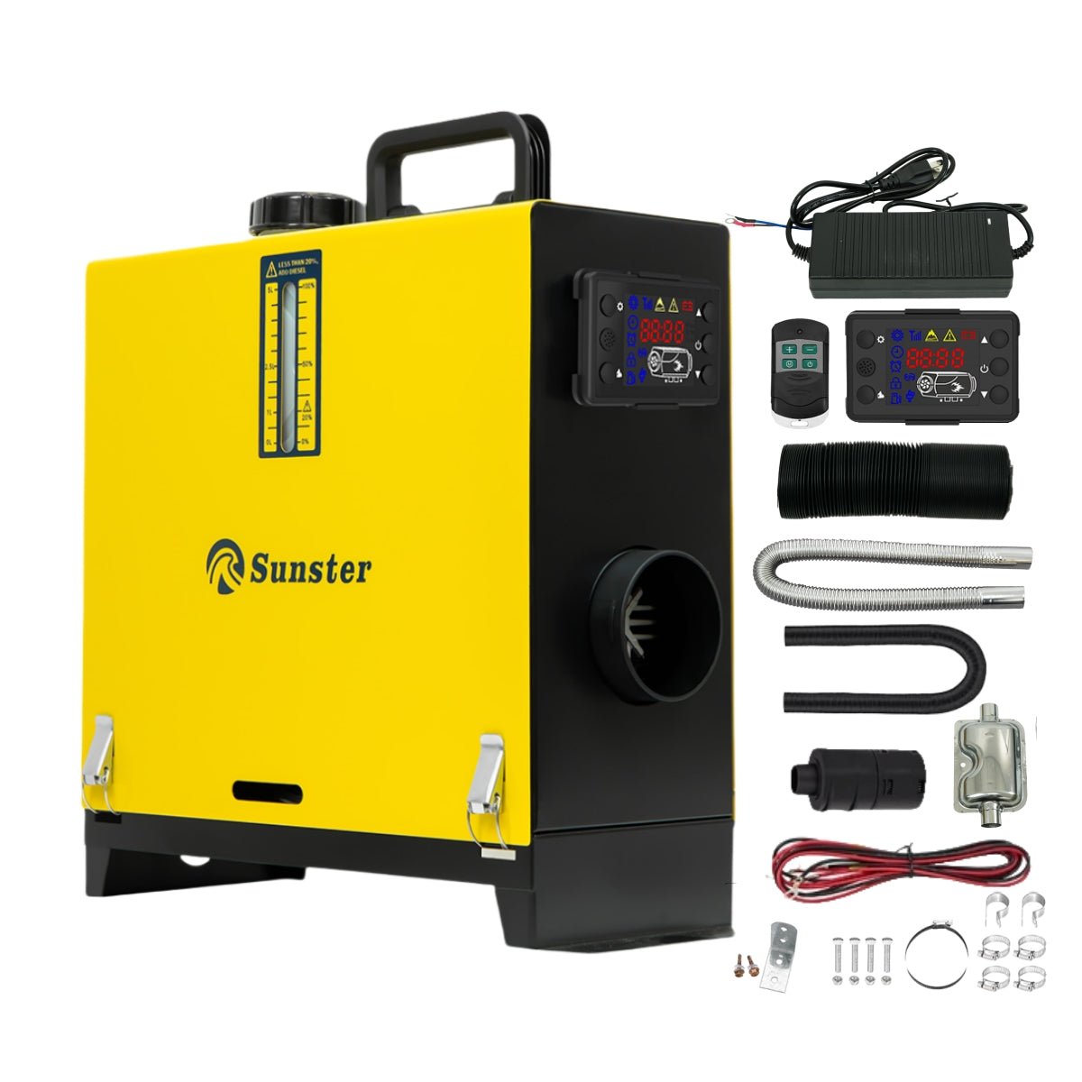 Sunster A2013SL Diesel Heater 8KW 12/24V 110-240V, All in One Classic Version