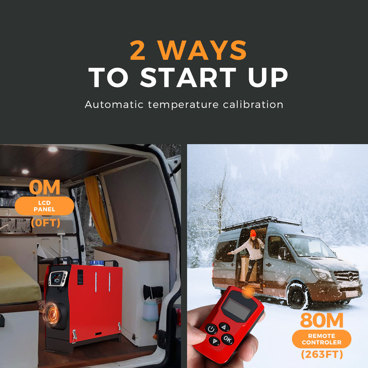 Sunster A2018GL Diesel Heater 8KW 12V, All in One Classic Version