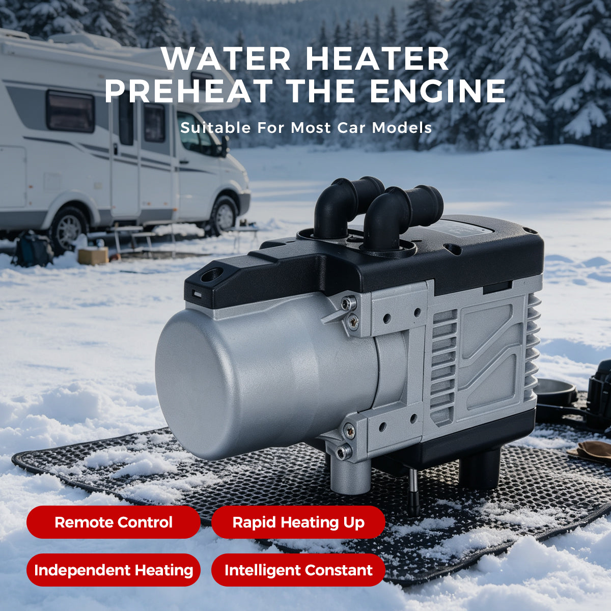 5KW GSM 4G Control Water Parking Heater 12V Diesel/Gasoline, Engine Preheater