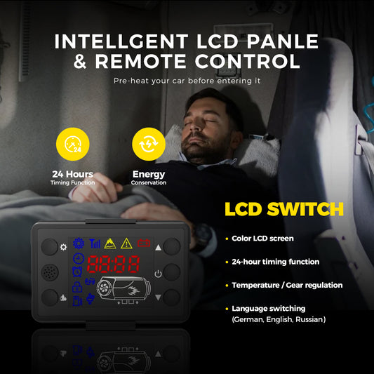 S-A2018 Blue LCD Switch Remote Control 12/24V