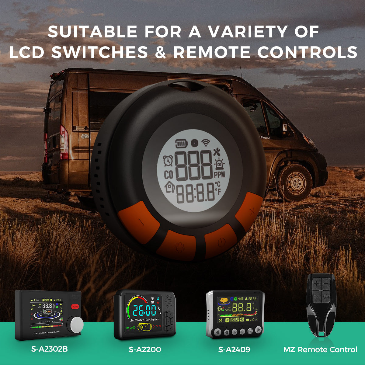 S-A2422 Remote Controller With Carbon Monoxide Alarm Function