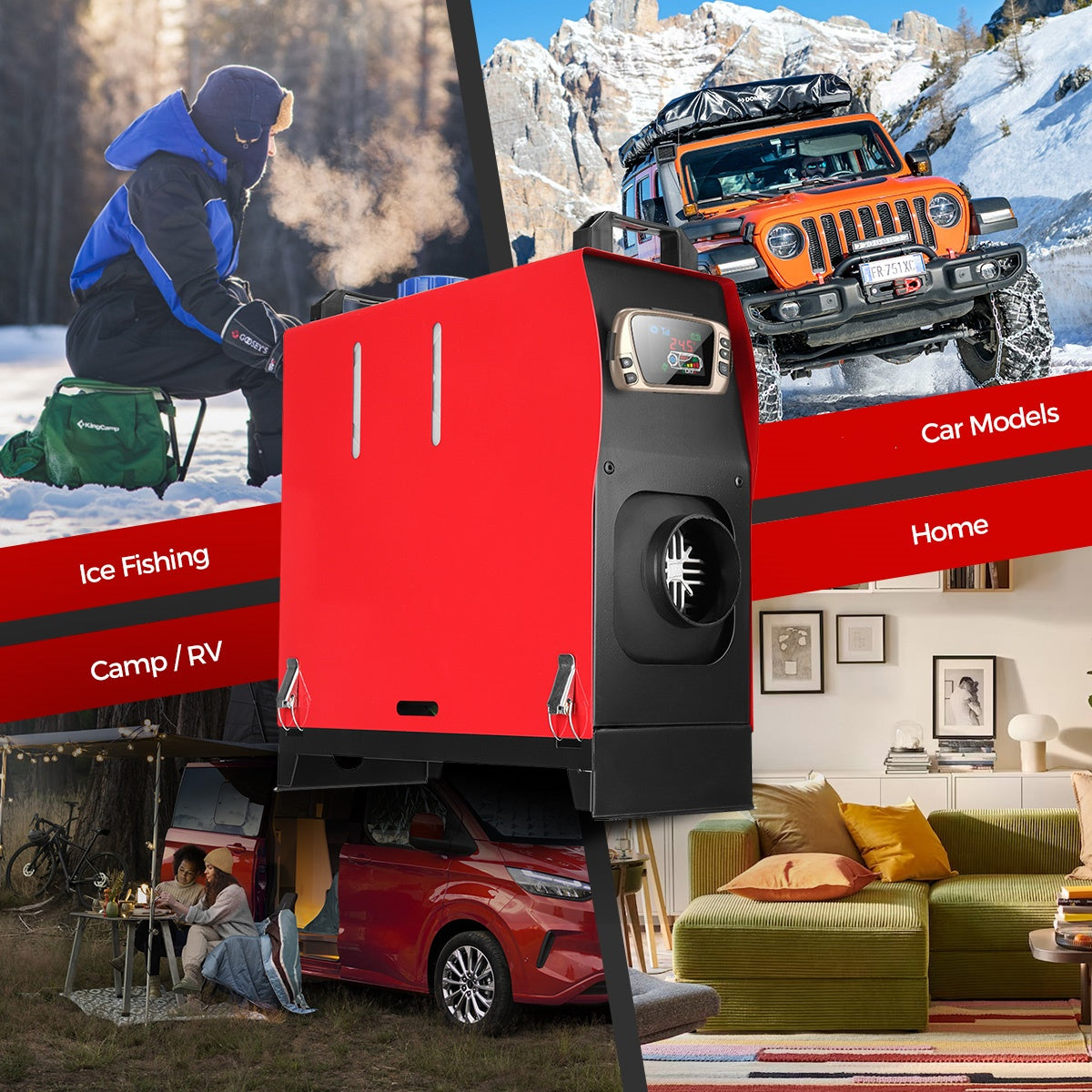 Sunster A2018GL Diesel Heater 8KW 12V, All in One Classic Version