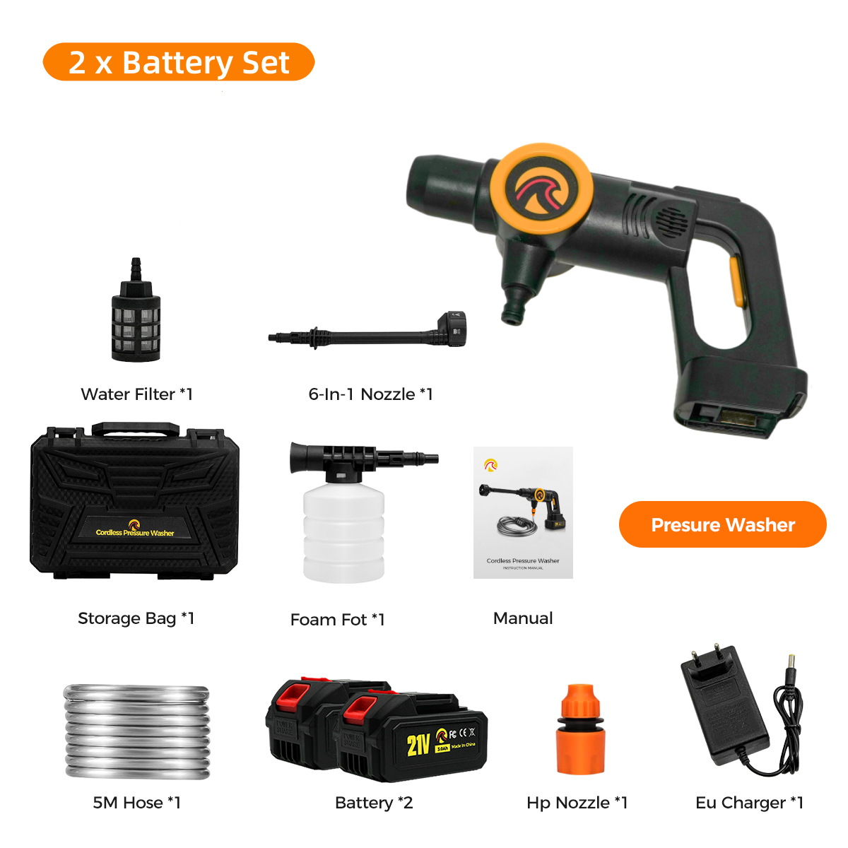 Sunster S-H2 Brushless High Pressure Washer