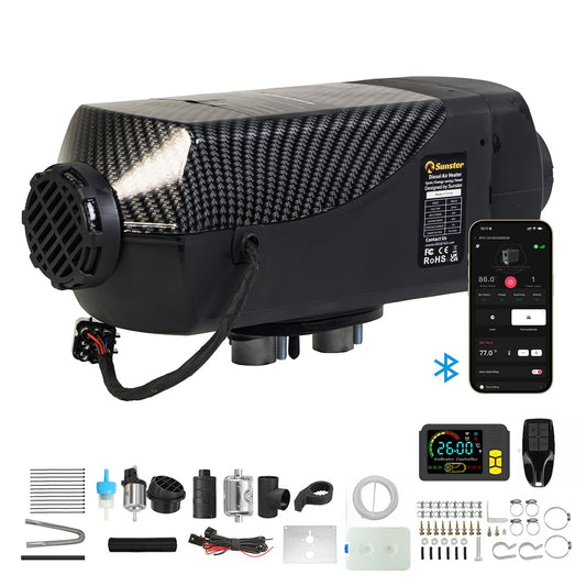 Sunster A2200BS Diesel Heater 8KW 12/24V, Traditional Bluetooth Version