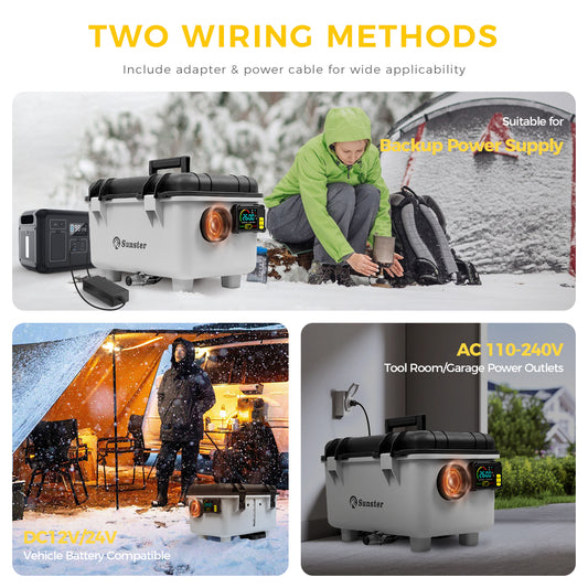 Sunster TB30 Diesel Heater 8KW 12/24V 110-240V, ToolBox Bluetooth Version
