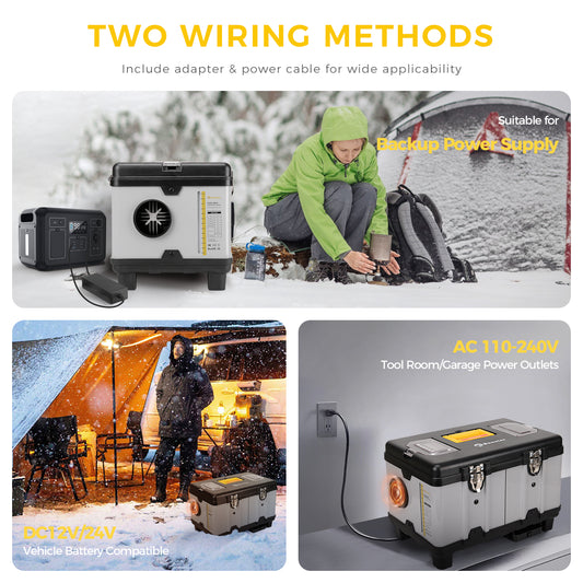 Sunster TB10PRO Diesel Heater 8KW 12/24V 110-240V With Wireless Temperature Remote Control, ToolBox Bluetooth Upgrade Version