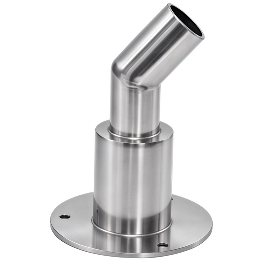 RP13 Stainless Steel 316 Thru Hull Exhaust Skin , Fitting 24mm/9.44inch Tube Pipe Socket Hardware, for Diesel Parking Heaters Exhaust System (Bend Thru Hull Exhaust Skin 24mm)