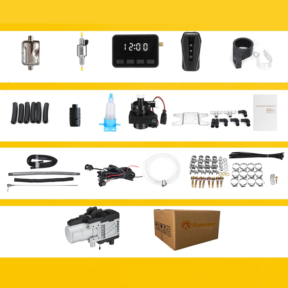 Sunster WTD2 Plumbing Water Heater 5KW 12V, Gasoline/Diesel