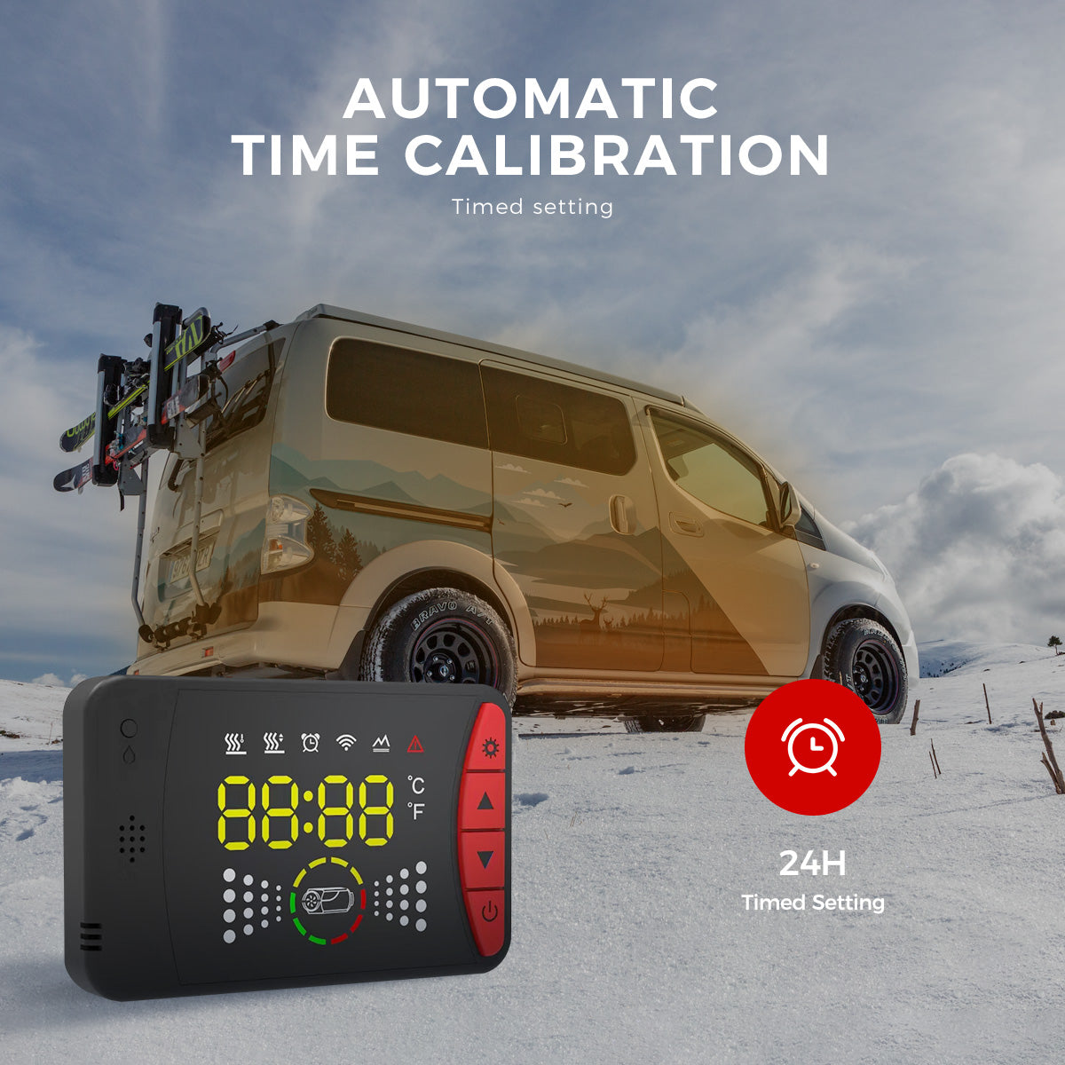 Sunster A2105LVP Diesel Heater 8KW 12/24V 110-240V, All In One Bluetooth Version