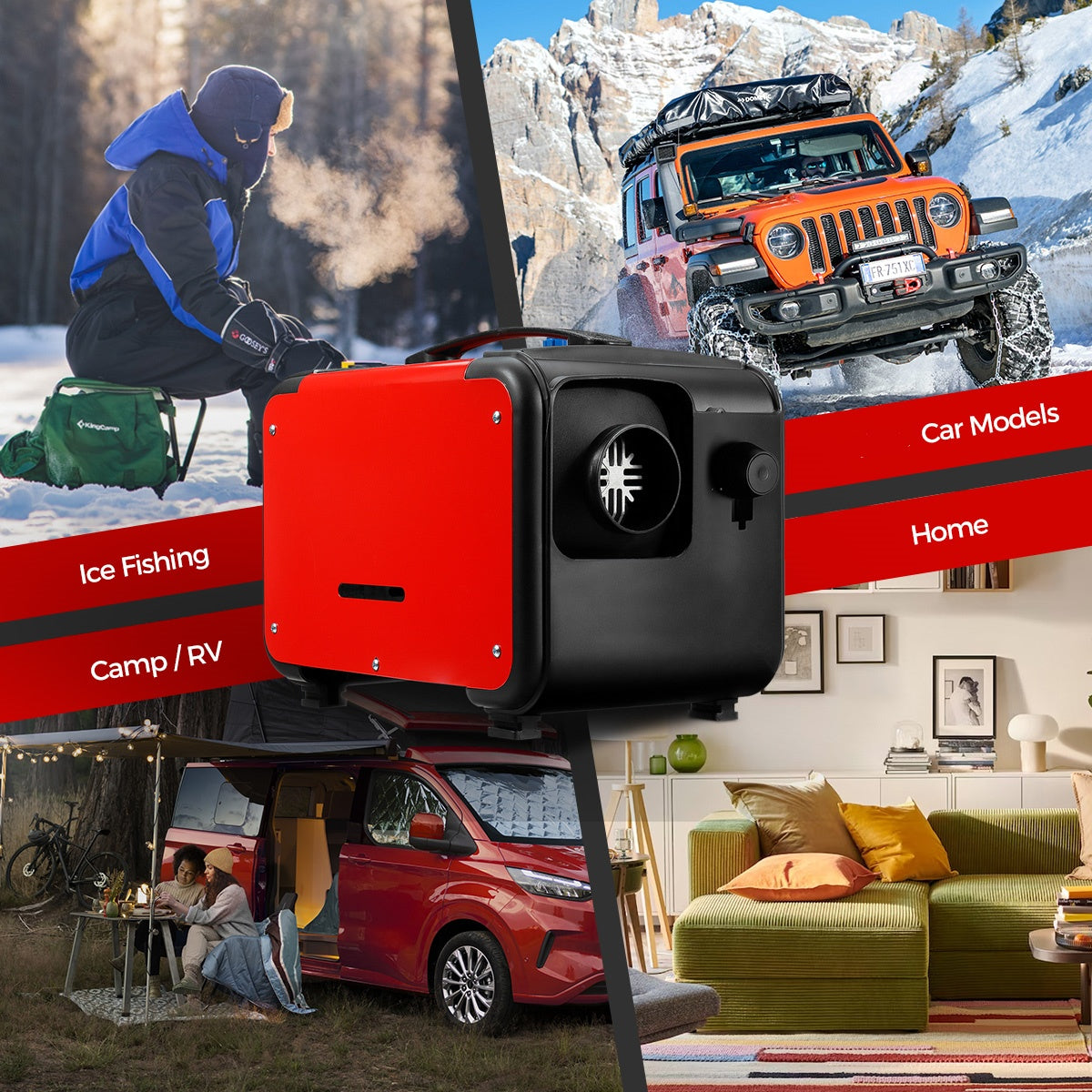 Sunster A2170H Diesel Heater 8KW 12V, All in One Classic Version