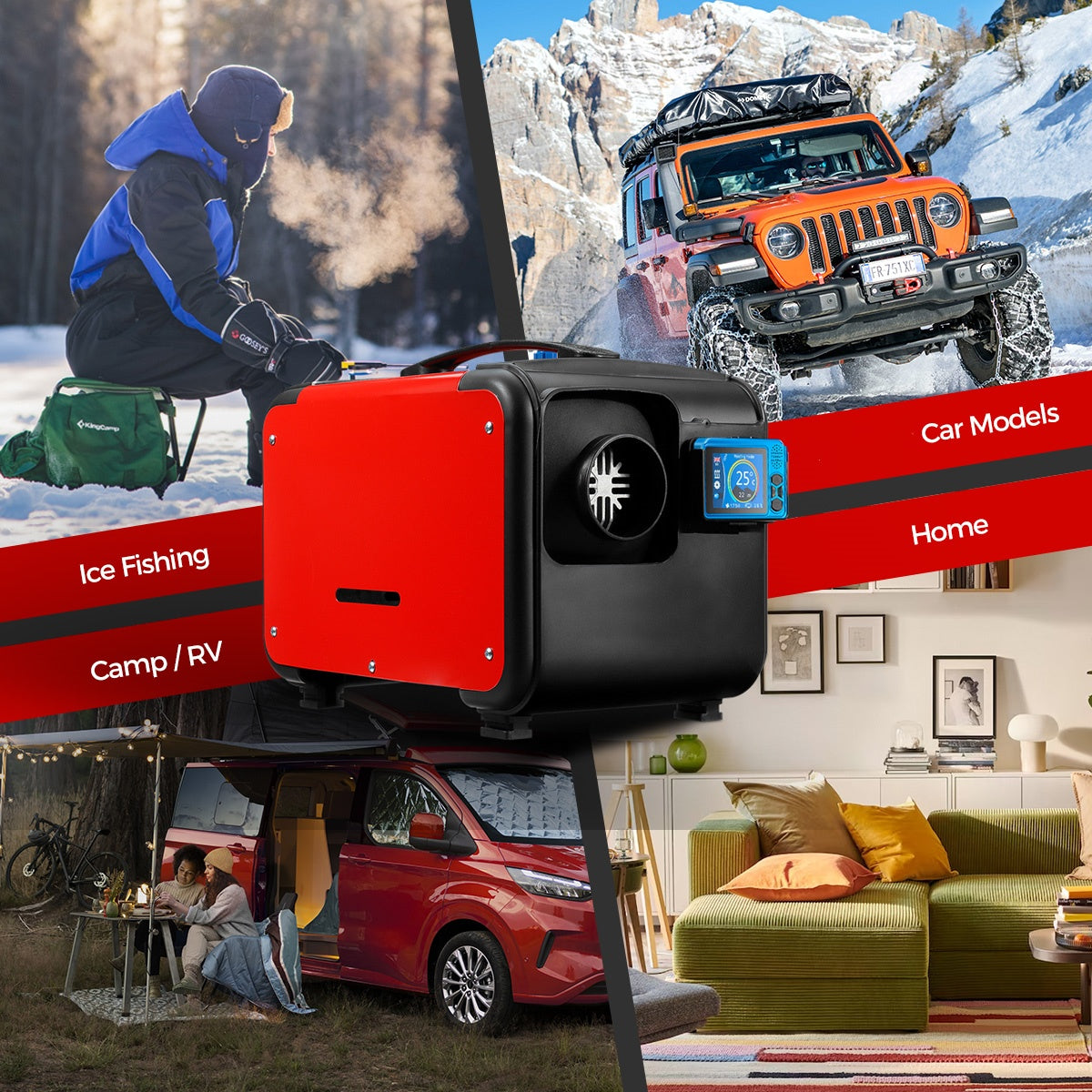 Sunster A2172H Diesel Heater 8KW 12V, All in One Classic Version