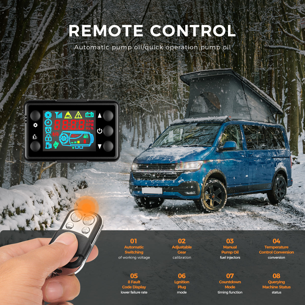 Sunster A2013S Diesel Heater 8KW 12V, Traditional Classic Version