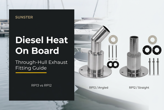 Installing a Diesel Heater on a Boat: Choosing a Through-Hull Exhaust Fitting