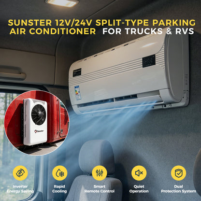 Sunster S-AC4 RV Air Conditioner 12V/24V Efficient Cooling