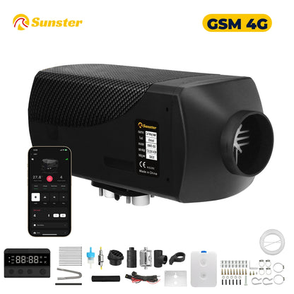 Sunster A2466 Diesel Heater 8KW 12/24V, Traditional Bluetooth GSM LET-4/5G Version