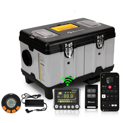 Sunster TB10PRO Diesel Heater 8KW 12/24V 110-240V, ToolBox WIFI Bluetooth Upgrade Version