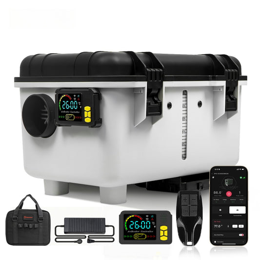 Sunster TB30 Diesel Heater 8KW 12/24V 110-240V With Bag, ToolBox Bluetooth Version