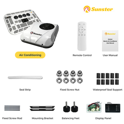 Sunster RV Roof Air Conditioner 12V/24V Efficient Cooling DDK-KTD1