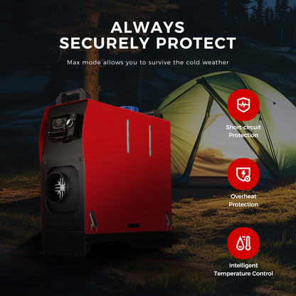 Sunster A2209V Diesel Heater 8KW 12/24V, All In One Bluetooth Version