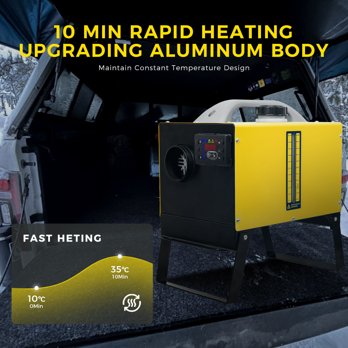 Sunster A2013ST Diesel Heater 8KW 12/24V 110-240V, All in One Classic Version
