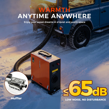 Sunster TR 3 Diesel Heater 8KW 12/24V, Vertical All-in-One with A2013SL Panel & 433 Remote, Low Fuel Consumption