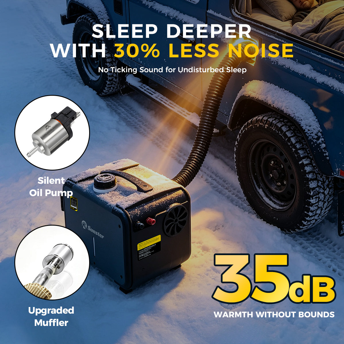 Sunster TP G1 LTE-4G Diesel Heater 8KW 12/24V 110-240V, All-in-One Bluetooth with 2602BLTE Panel
