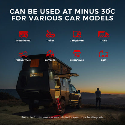 Sunster A2200BS Diesel Heater 8KW 12/24V 110-240V, All In One Bluetooth Version