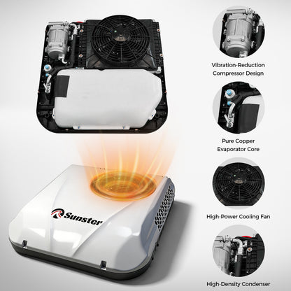 Sunster S-AX1 RV Air Conditioner 12V/24V Efficient Cooling