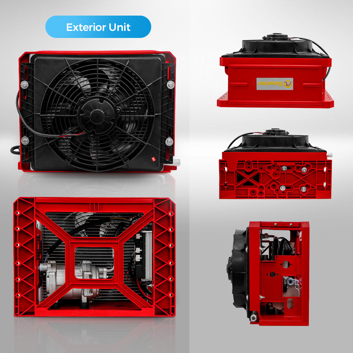 Sunster S-AC2 RV Air Conditioner 12V/24V Efficient Cooling