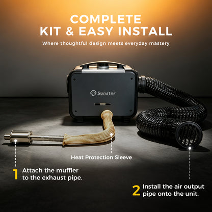 Sunster TP G1 LTE-4G Diesel Heater 8KW 12/24V 110-240V, All-in-One Bluetooth with 2602BLTE Panel