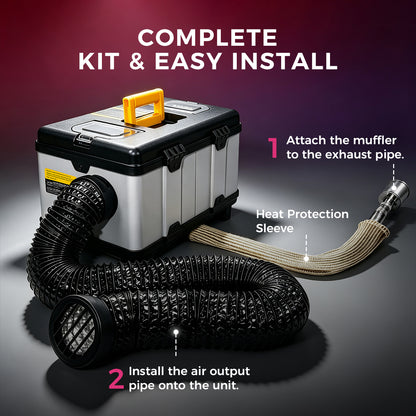 Sunster TB 10 2026 Version Diesel Heater 8KW 12/24V 110-240V, Portable ToolBox WIFI Bluetooth Upgrade Version with CO Alarm, for RV Truck Camper Van