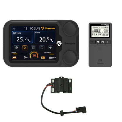 Sunster A2605 Diesel Heater Controller + R2605 Smart Wireless CO Remote + A500 Plateau Control Motherboard Set