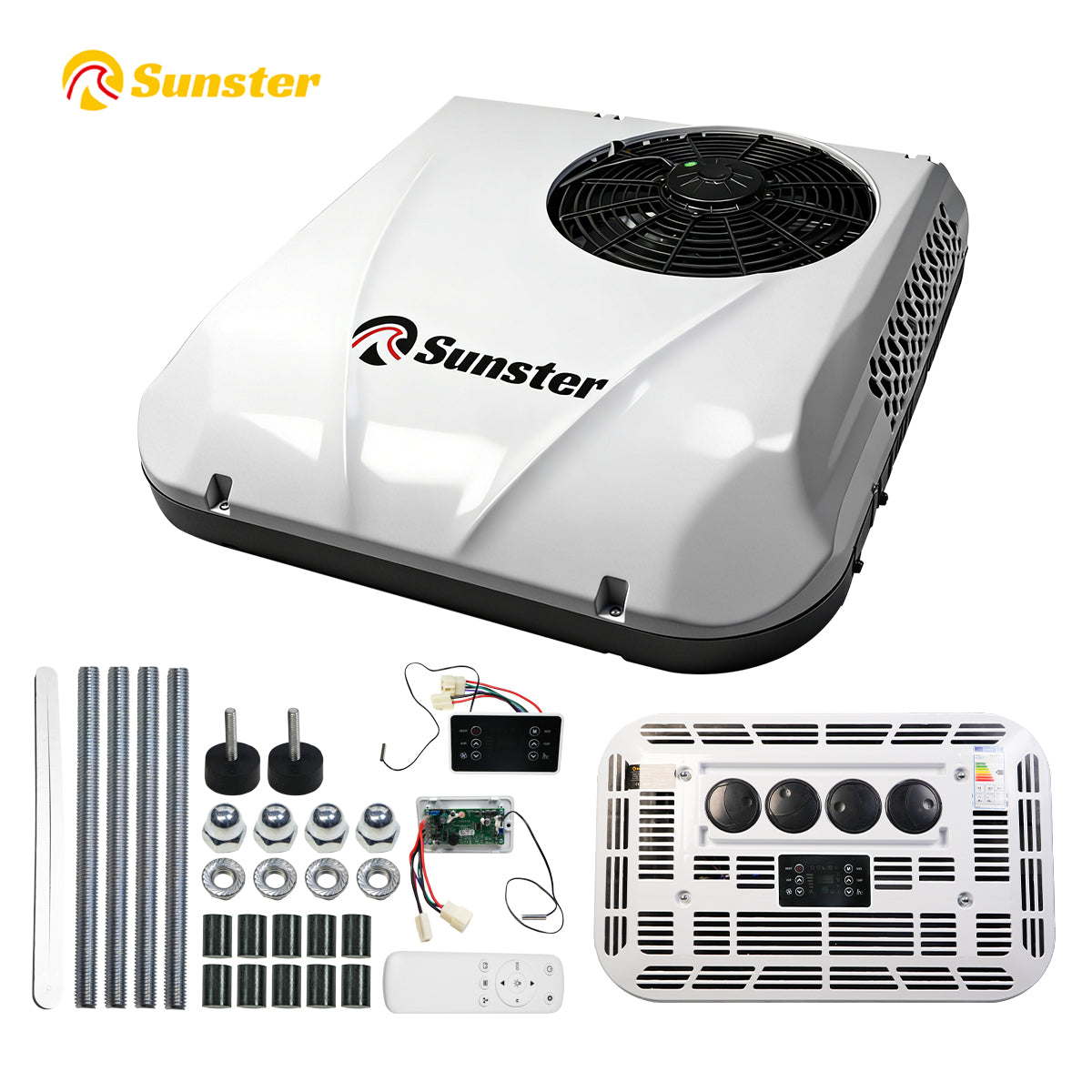 Sunster S-AX1 RV Air Conditioner 12V/24V Efficient Cooling