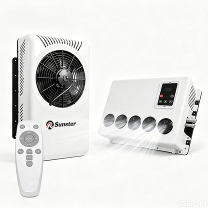 Sunster S-AC3 12V/24V Split-Type Parking Air Conditioner 12,000 BTU Efficient Cooling