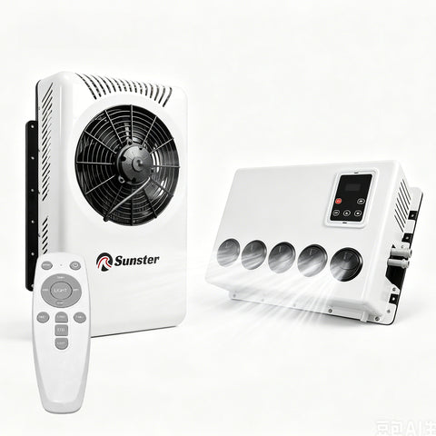 Sunster S-AC3 RV Air Conditioner 12V/24V Efficient Cooling