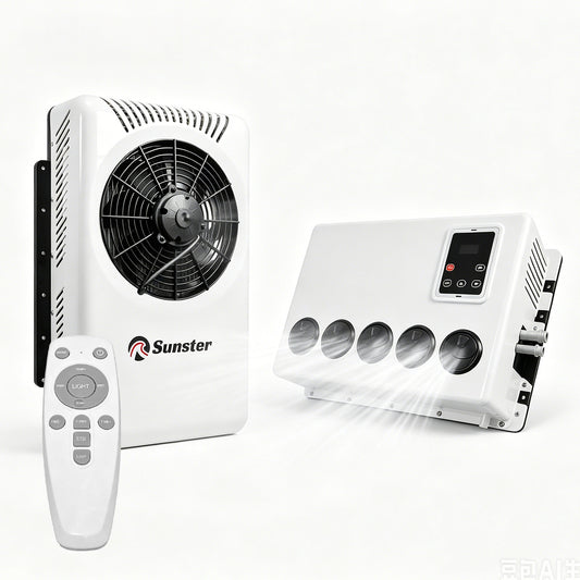 Sunster S-AC3 RV Air Conditioner 12V/24V Efficient Cooling
