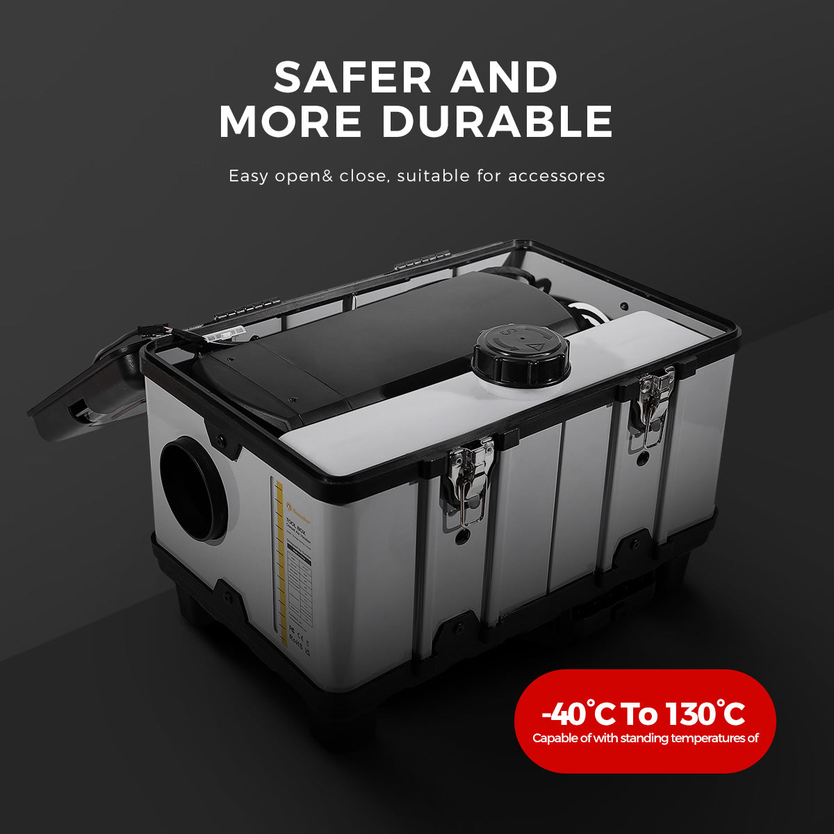 Sunster TB10 Diesel Heater 8KW 12/24V 110-240V, ToolBox Bluetooth Upgrade Version
