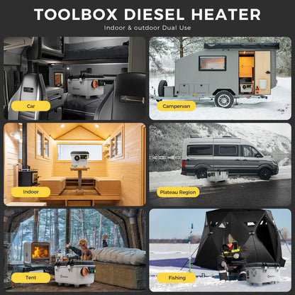 Sunster TB30 Diesel Heater 8KW 12/24V 110-240V, ToolBox Bluetooth Version