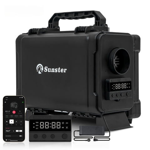 Sunster HTB1 Diesel Heater 8KW 12V 110-240V, ToolBox GSM LET-4G/5G Version