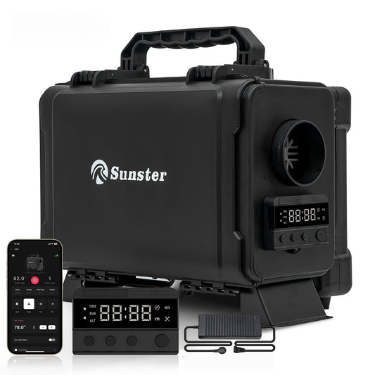 Sunster HTB1 Diesel Heater 8KW 12V 110-240V, ToolBox GSM LET-4G/5G Version