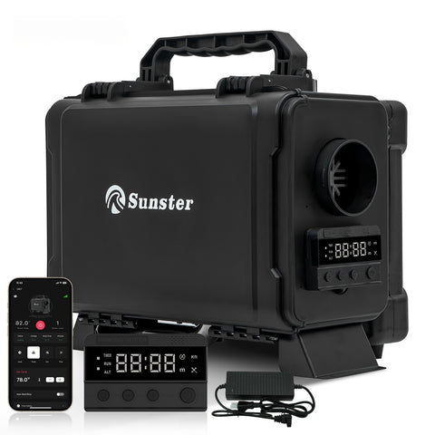 Sunster HTB1 Diesel Heater 8KW 12V 110-240V, ToolBox GSM LET-4G/5G Version