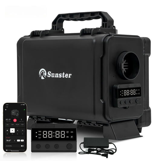 Sunster HTB1 Diesel Heater 8KW 12V 110-240V, ToolBox Bluetooth GSM LET-4G/5G Version