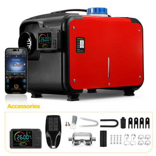 Sunster A2200BH Diesel Heater 8KW 12/24V 110-240V, All In One Bluetooth Version