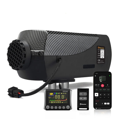 Sunster SH W8 Diesel Heater 8KW 12/24V  with WiFi & Bluetooth App Control,Spilt Type A2409PW Panel
