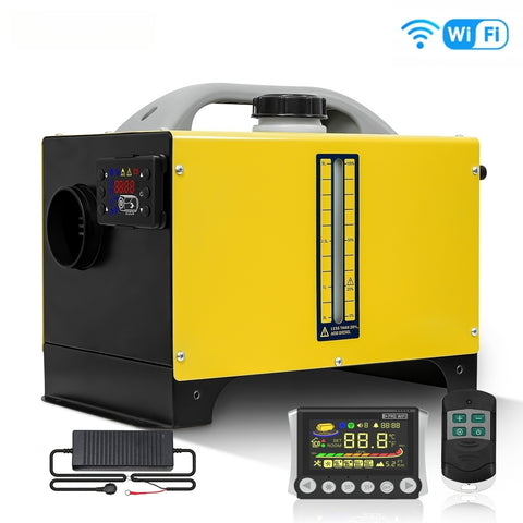 Sunster A2013ST Diesel Heater 8KW 12/24V 110-240V, Plus A2409PW Switch All in One WIFI Bluetooth Version