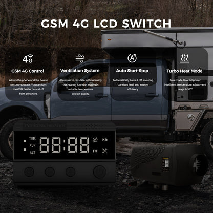 8KW Split Diesel Air Heater GSM 4G EU UK AU Version For Camper Van