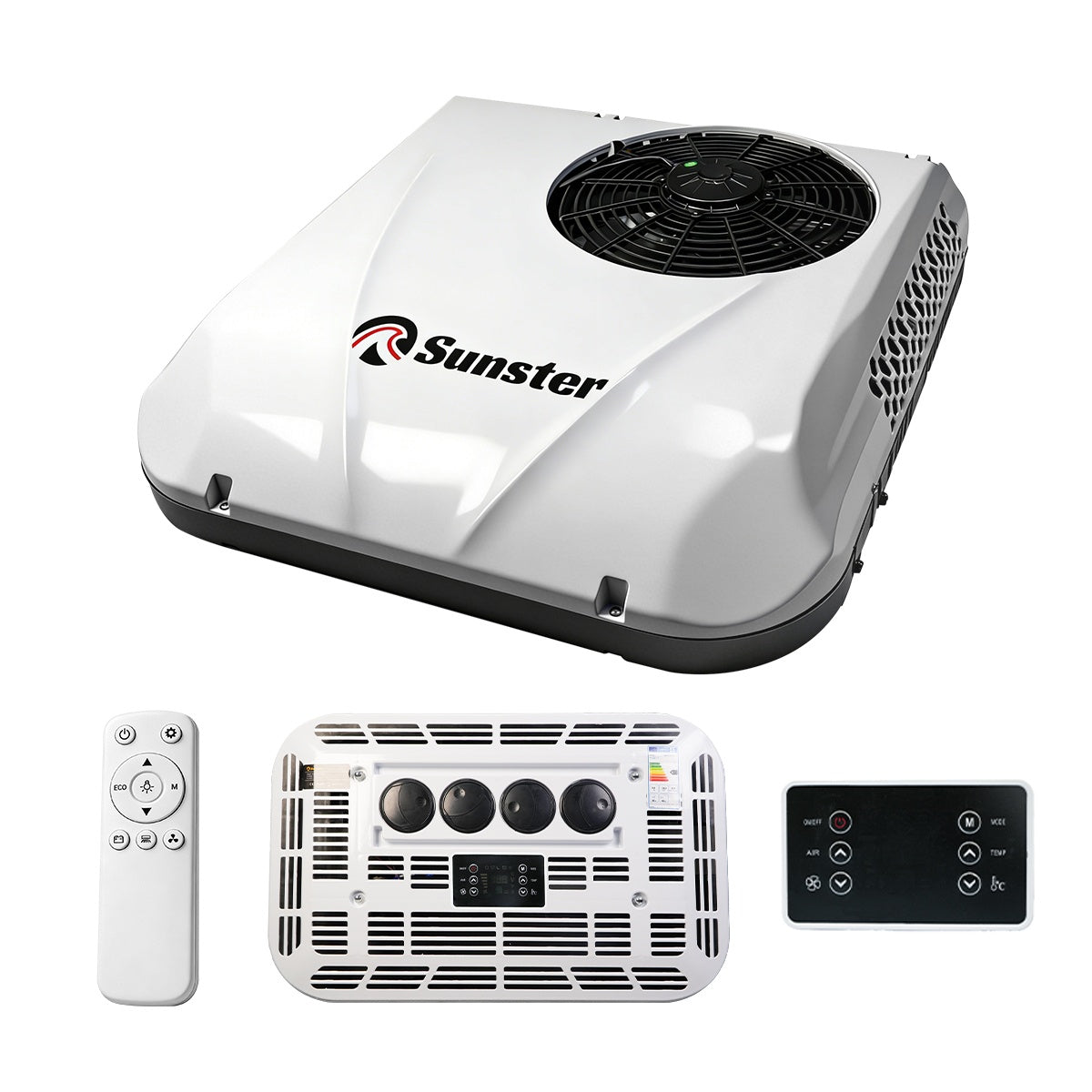 Sunster S-AX1 RV Air Conditioner 12V/24V Efficient Cooling