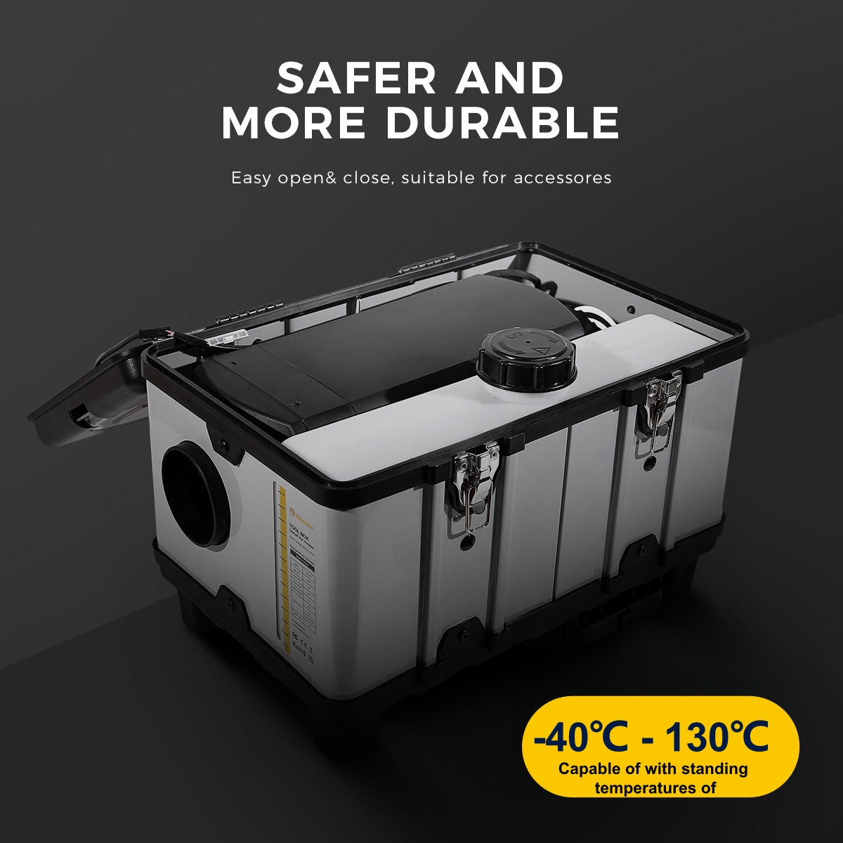 Sunster TB10PRO Diesel Heater 8KW 12/24V 110-240V With Wireless Temperature Remote Control, ToolBox Bluetooth Upgrade Version