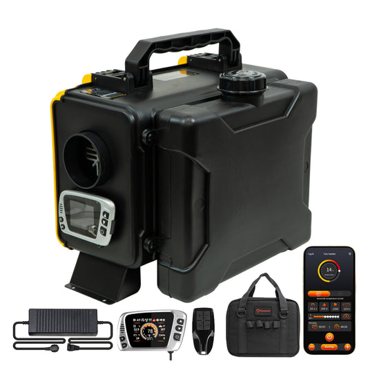 Sunster HTB1 Diesel Heater 8KW 12V 110-240V With Bag, ToolBox Bluetooth Version
