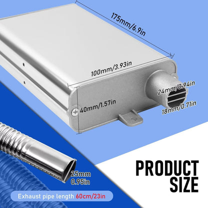 A887 24mm Muffler Exhaust Pipe Silencer